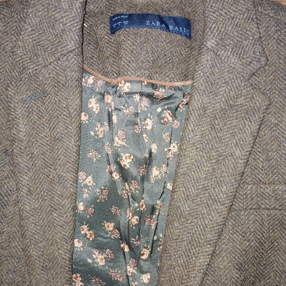 ZARA BASIC WOOL JACKET - Picture 3 of 3